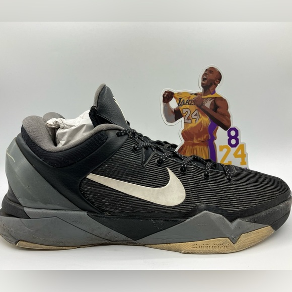 Nike Kobe Bryant 7 VII Zoom Black Wolf Grey Mamba Men’s Shoes Size 13 - Picture 6 of 16